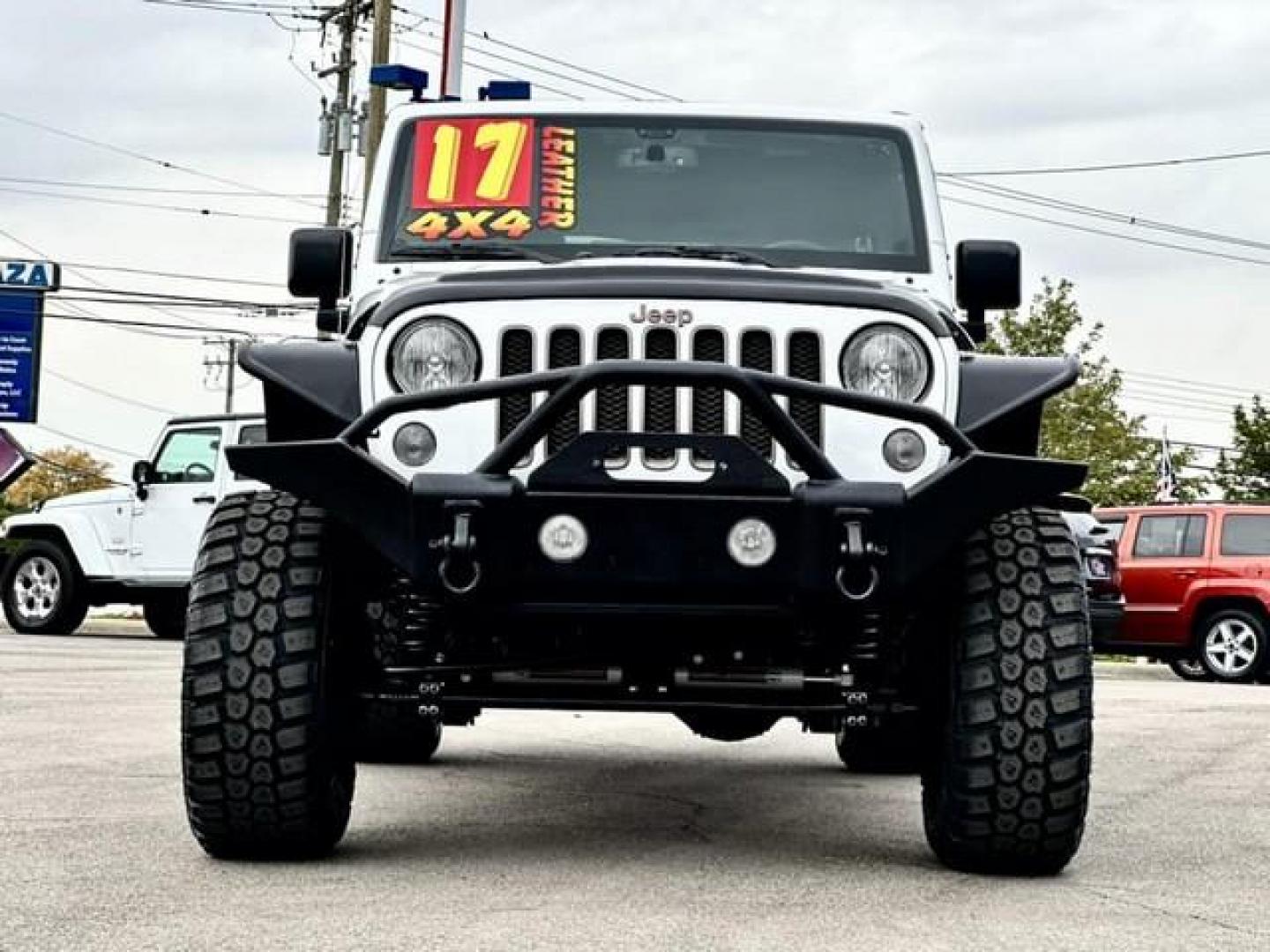 2017 WHITE JEEP WRANGLER (1C4BJWEGXHL) with an V6,3.6L(220 CID),DOHC engine, AUTOMATIC transmission, located at 14600 Frazho Road, Warren, MI, 48089, (586) 776-3400, 42.485996, -82.974220 - Photo#1