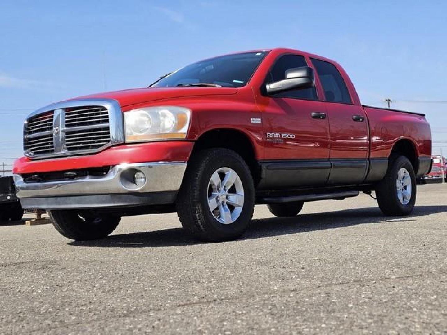 2006 RED DODGE RAM 1500 PICKUP (1D7HU18276S) with an V8,5.7L(345 CID),OHV engine, AUTOMATIC transmission, located at 14600 Frazho Road, Warren, MI, 48089, (586) 776-3400, 42.485996, -82.974220 - Photo#0