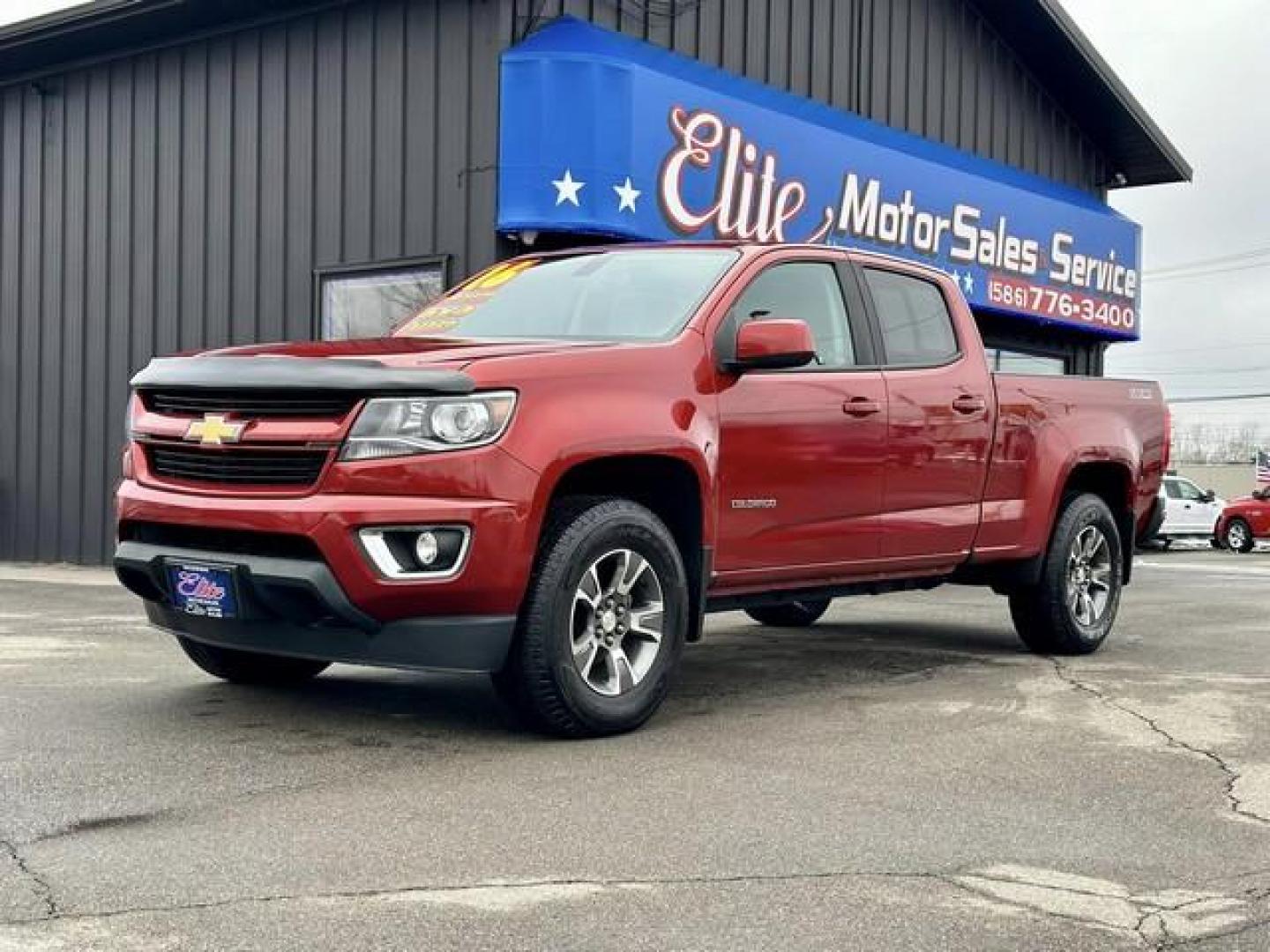 2016 RED CHEVROLET COLORADO (1GCGTDE38G1) with an V6,3.6L(217 CID),DOHC engine, AUTOMATIC transmission, located at 14600 Frazho Road, Warren, MI, 48089, (586) 776-3400, 42.485996, -82.974220 - Photo#0