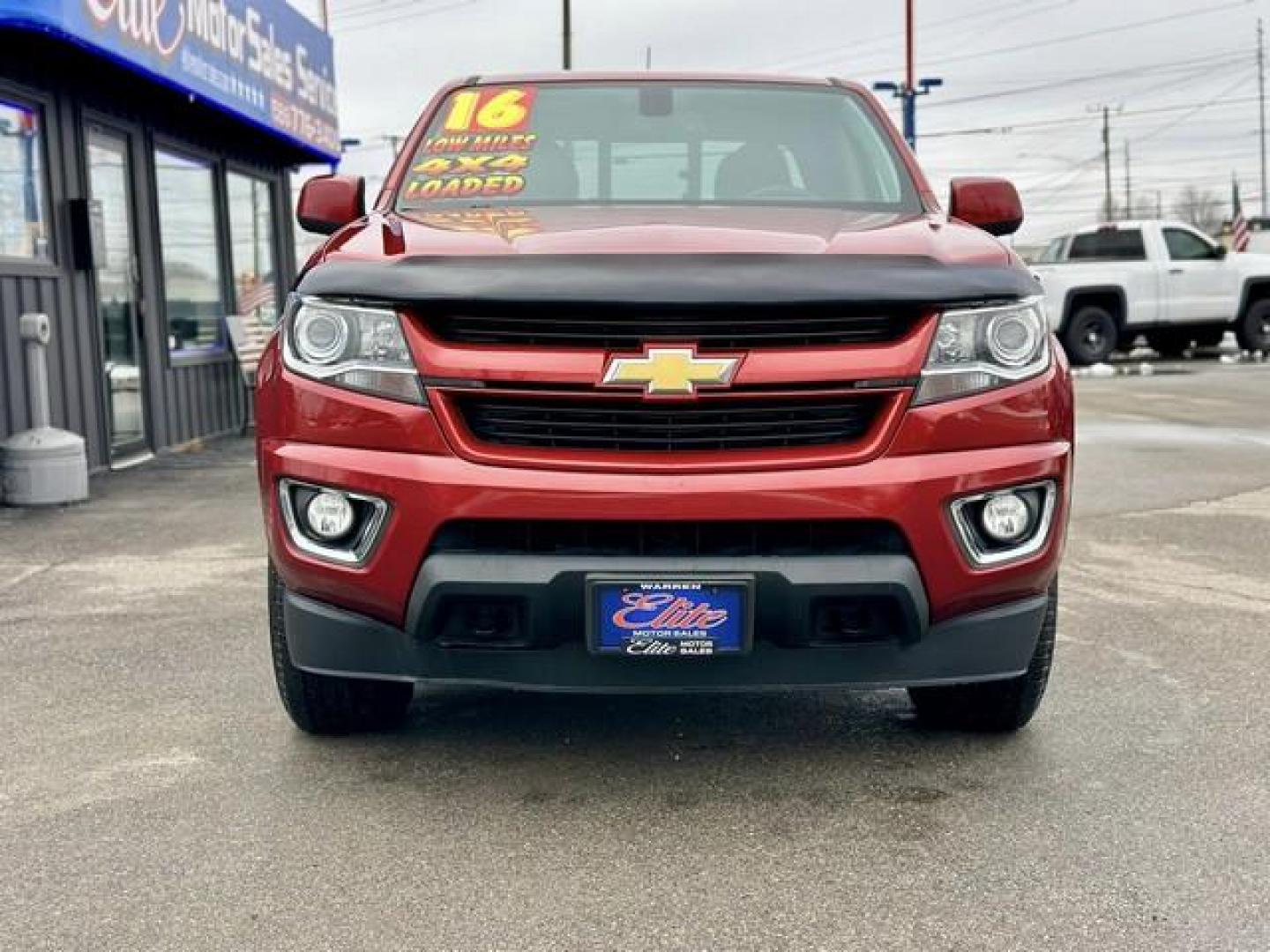 2016 RED CHEVROLET COLORADO (1GCGTDE38G1) with an V6,3.6L(217 CID),DOHC engine, AUTOMATIC transmission, located at 14600 Frazho Road, Warren, MI, 48089, (586) 776-3400, 42.485996, -82.974220 - Photo#1