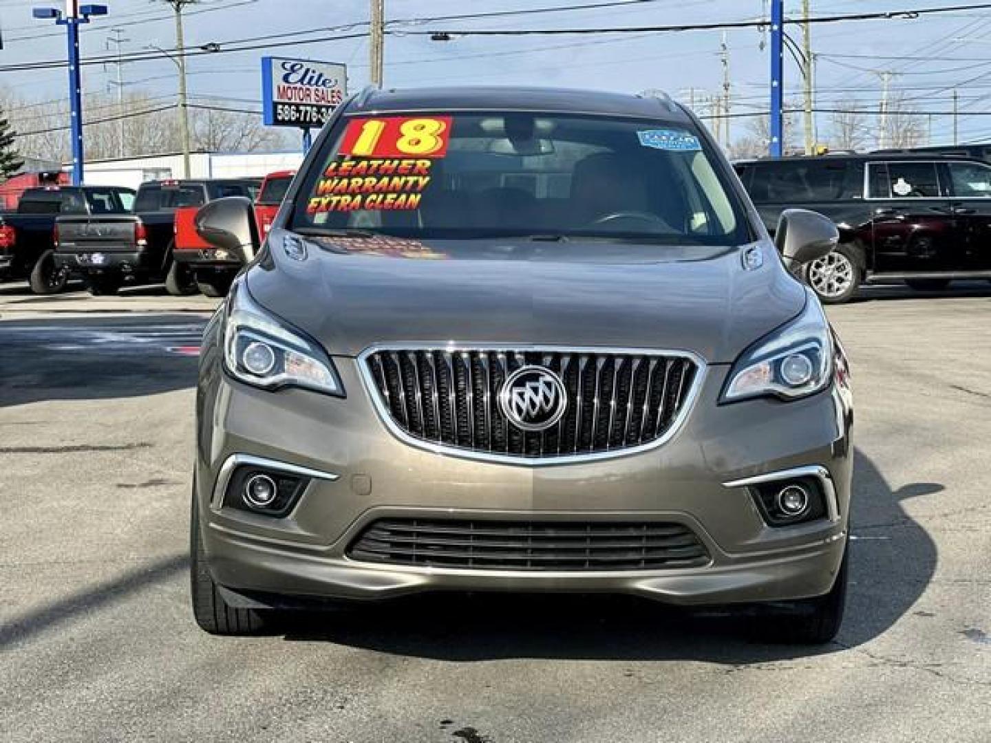 2018 BROWN BUICK ENVISION (LRBFX1SA7JD) with an L4,2.5L(153 CID),DOHC engine, AUTOMATIC transmission, located at 14600 Frazho Road, Warren, MI, 48089, (586) 776-3400, 42.485996, -82.974220 - Photo#2