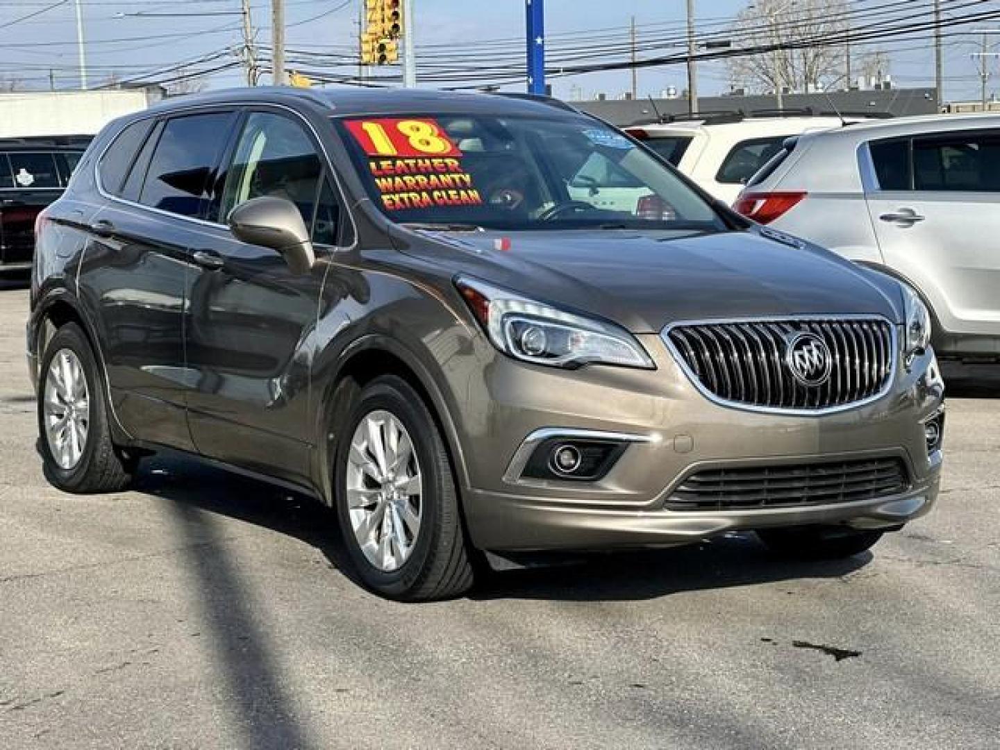 2018 BROWN BUICK ENVISION (LRBFX1SA7JD) with an L4,2.5L(153 CID),DOHC engine, AUTOMATIC transmission, located at 14600 Frazho Road, Warren, MI, 48089, (586) 776-3400, 42.485996, -82.974220 - Photo#3