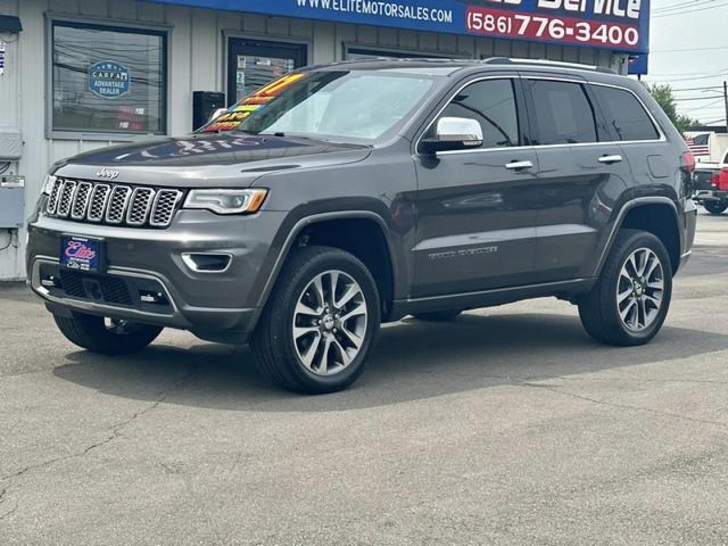 2017 GRAY JEEP GRAND CHEROKEE (1C4RJFCG5HC) with an V6,3.6L(220 CID),DOHC engine, AUTOMATIC transmission, located at 14600 Frazho Road, Warren, MI, 48089, (586) 776-3400, 42.485996, -82.974220 - Photo#0