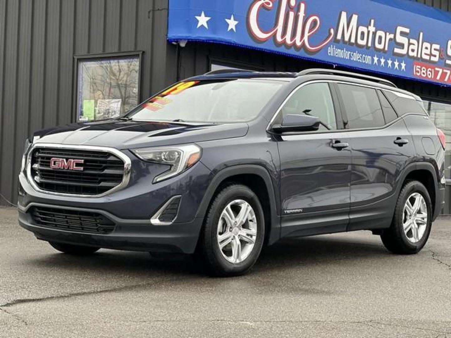 2019 BLUE GMC TERRAIN (3GKALMEV5KL) with an L4,1.5L(91 CID),DOHC engine, AUTOMATIC transmission, located at 14600 Frazho Road, Warren, MI, 48089, (586) 776-3400, 42.485996, -82.974220 - Photo#0