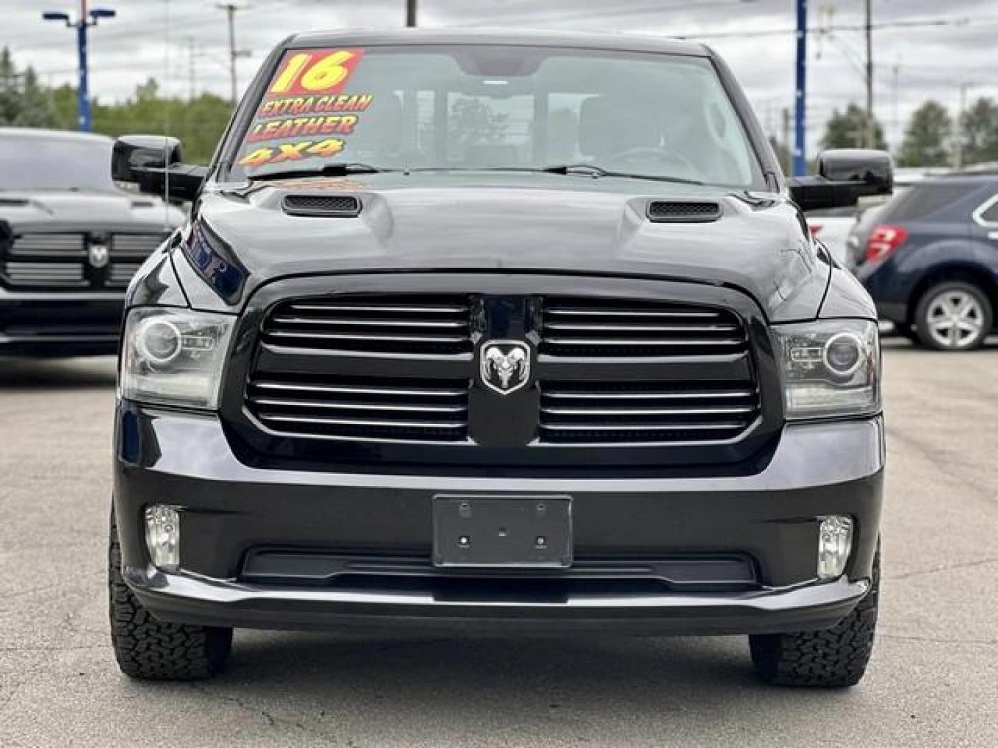 2016 BLACK RAM 1500 (1C6RR7MT3GS) with an V8,5.7L(345 CID),OHV engine, AUTOMATIC transmission, located at 14600 Frazho Road, Warren, MI, 48089, (586) 776-3400, 42.485996, -82.974220 - Photo#1