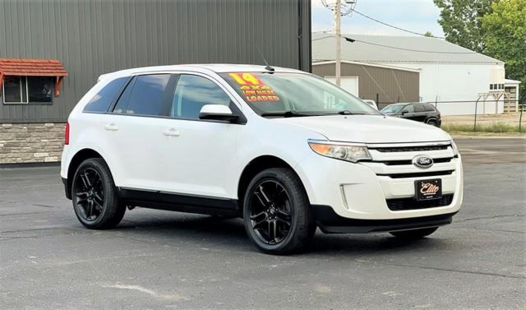 2014 WHITE FORD EDGE (2FMDK4JC5EB) with an V6,3.5L(213 CID),DOHC engine, AUTOMATIC transmission, located at 14600 Frazho Road, Warren, MI, 48089, (586) 776-3400, 42.485996, -82.974220 - Photo#1