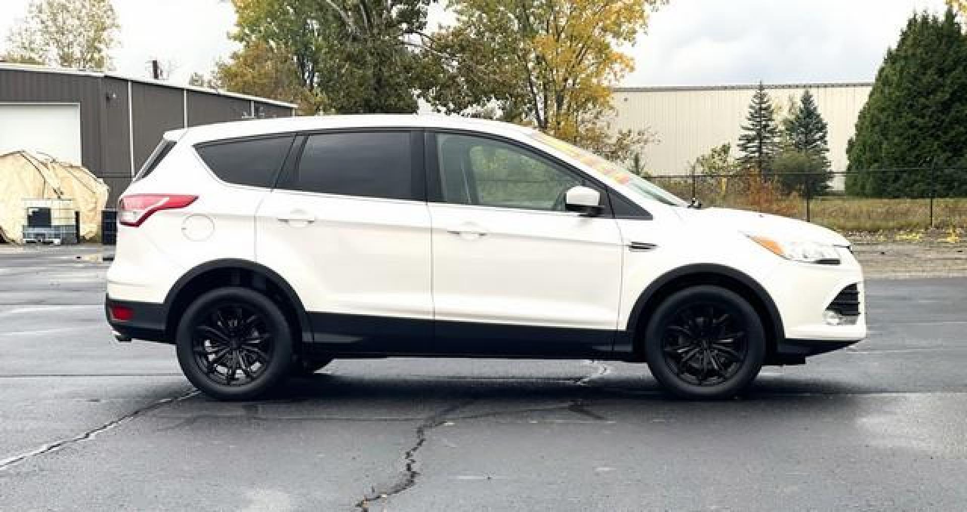 2014 WHITE FORD ESCAPE (1FMCU0GXXEU) with an L4,1.6L(97 CID),DOHC engine, AUTOMATIC transmission, located at 14600 Frazho Road, Warren, MI, 48089, (586) 776-3400, 42.485996, -82.974220 - Photo#2