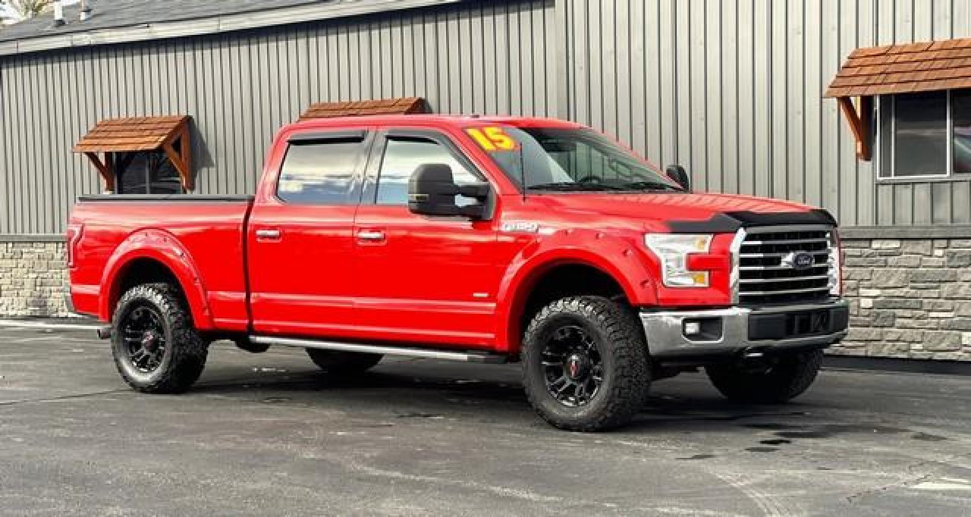 2015 RED FORD F-150 (1FTFW1EG5FK) with an V6,3.5L(213 CID),DOHC engine, AUTOMATIC transmission, located at 14600 Frazho Road, Warren, MI, 48089, (586) 776-3400, 42.485996, -82.974220 - Photo#0