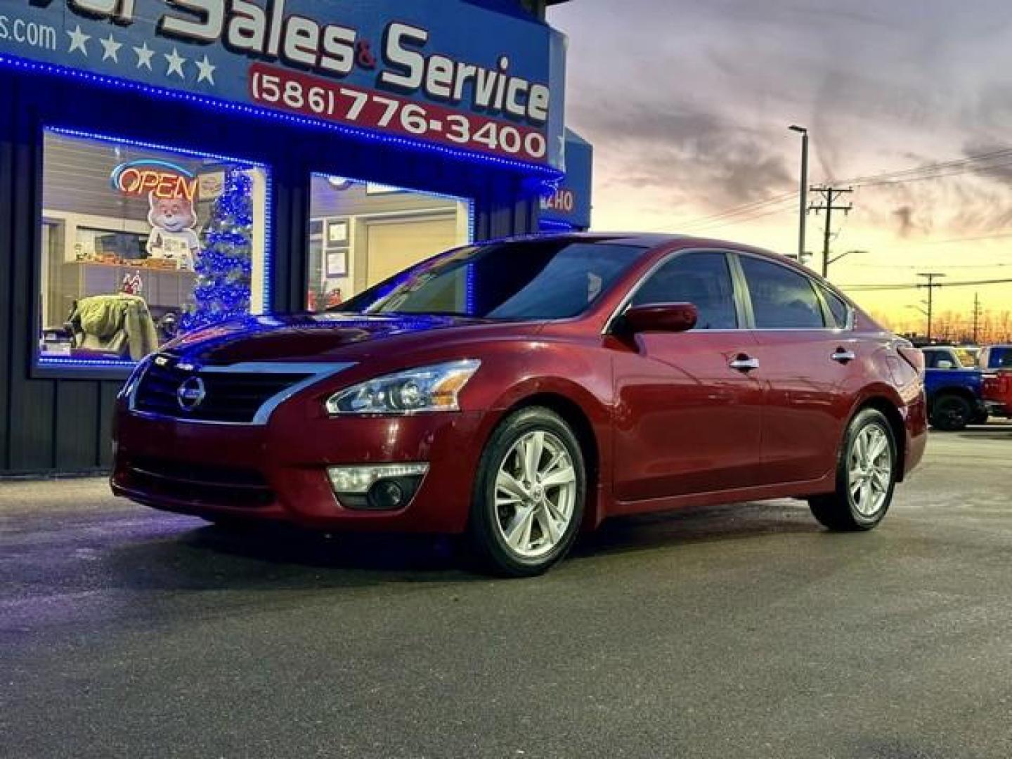 2014 RED NISSAN ALTIMA (1N4AL3AP6EN) with an L4,2.5L(152 CID),DOHC engine, AUTOMATIC transmission, located at 14600 Frazho Road, Warren, MI, 48089, (586) 776-3400, 42.485996, -82.974220 - Photo#0