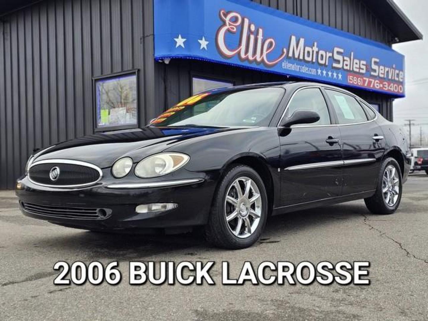 2006 BLACK BUICK LACROSSE (2G4WE587X61) with an V6,3.6L(217 CID),DOHC engine, AUTOMATIC transmission, located at 14600 Frazho Road, Warren, MI, 48089, (586) 776-3400, 42.485996, -82.974220 - Photo#0