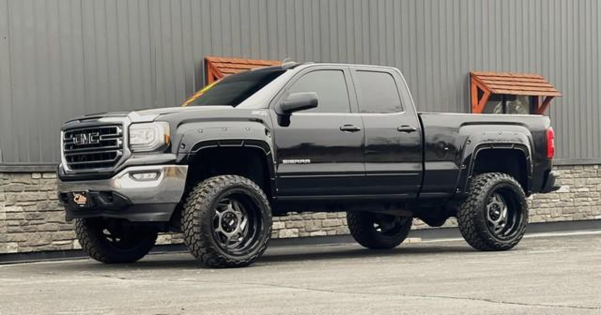 2016 BLACK GMC SIERRA 1500 (1GTV2MEC8GZ) with an V8,5.3L(325 CID),OHV engine, AUTOMATIC transmission, located at 14600 Frazho Road, Warren, MI, 48089, (586) 776-3400, 42.485996, -82.974220 - Photo#0