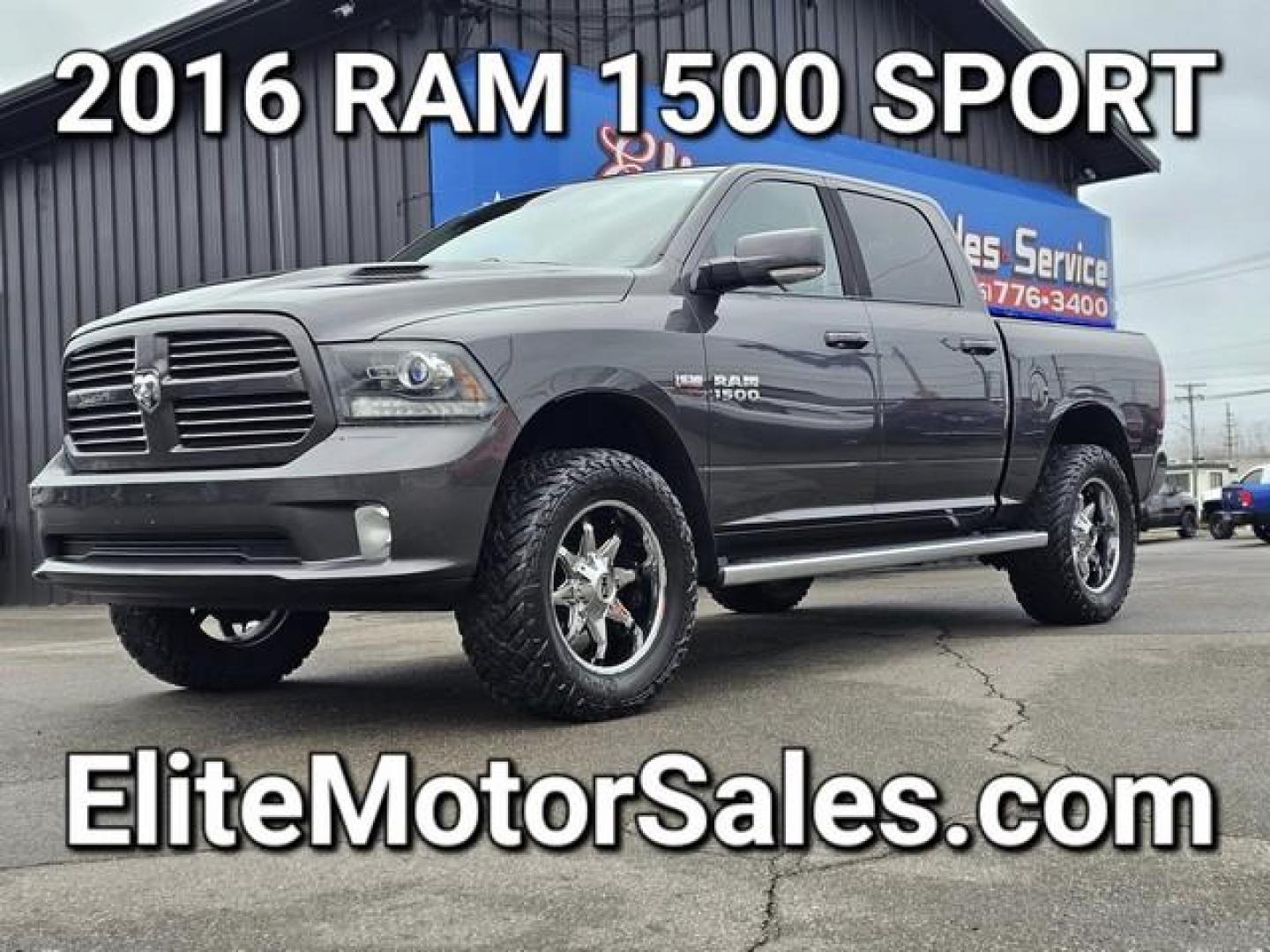 2016 GRAY RAM 1500 (1C6RR7MT4GS) with an V8,5.7L(345 CID),OHV engine, AUTOMATIC transmission, located at 14600 Frazho Road, Warren, MI, 48089, (586) 776-3400, 42.485996, -82.974220 - Photo#0