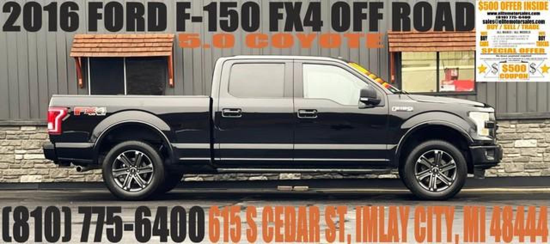 2016 BLACK FORD F-150 (1FTFW1EF4GF) with an V8,5.0L(302 CID),DOHC engine, AUTOMATIC transmission, located at 14600 Frazho Road, Warren, MI, 48089, (586) 776-3400, 42.485996, -82.974220 - Photo#0