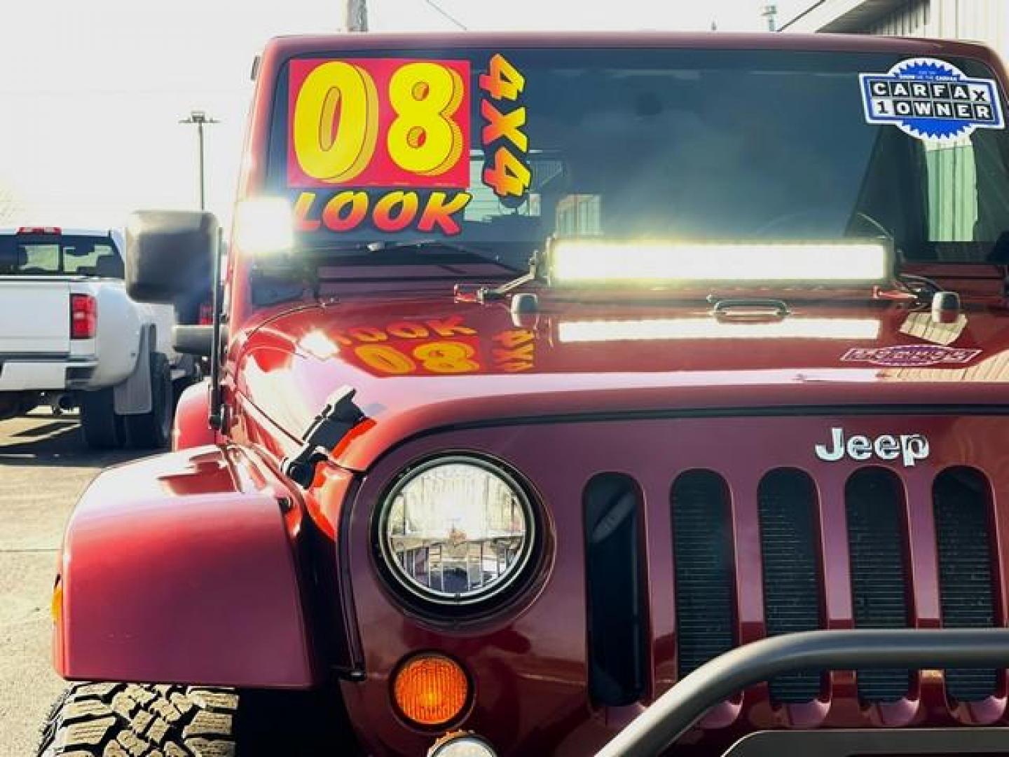 2008 RED ROCK JEEP WRANGLER (1J4FA54128L) with an V6,3.8L(231 CID),OHV engine, AUTOMATIC transmission, located at 14600 Frazho Road, Warren, MI, 48089, (586) 776-3400, 42.485996, -82.974220 - Photo#9