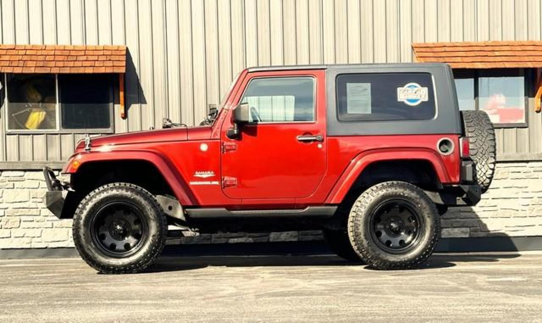 2008 RED ROCK JEEP WRANGLER (1J4FA54128L) with an V6,3.8L(231 CID),OHV engine, AUTOMATIC transmission, located at 14600 Frazho Road, Warren, MI, 48089, (586) 776-3400, 42.485996, -82.974220 - Photo#1