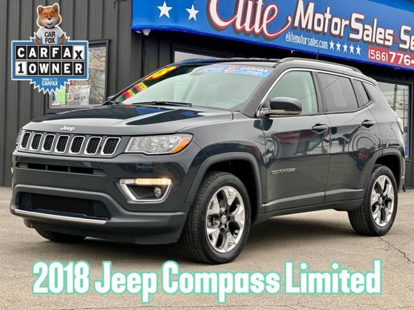 2018 RHINO CLEAR COAT JEEP COMPASS (3C4NJDCB0JT) with an L4,2.4L(144 CID), engine, AUTOMATIC transmission, located at 14600 Frazho Road, Warren, MI, 48089, (586) 776-3400, 42.485996, -82.974220 - Photo#0