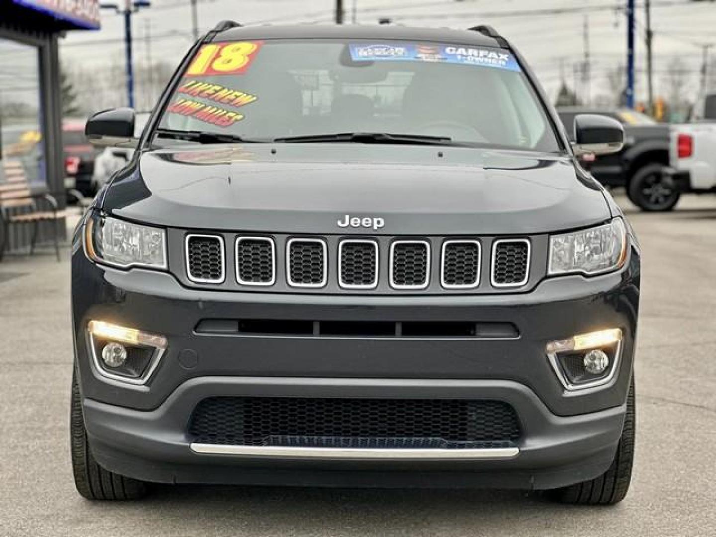 2018 RHINO CLEAR COAT JEEP COMPASS (3C4NJDCB0JT) with an L4,2.4L(144 CID), engine, AUTOMATIC transmission, located at 14600 Frazho Road, Warren, MI, 48089, (586) 776-3400, 42.485996, -82.974220 - Photo#1