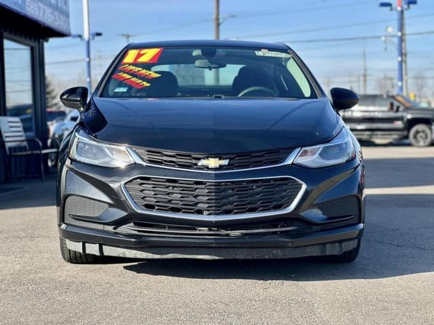 2017 BLACK CHEVROLET CRUZE (1G1BE5SM7H7) with an L4,1.4L(85 CID),DOHC engine, AUTOMATIC transmission, located at 14600 Frazho Road, Warren, MI, 48089, (586) 776-3400, 42.485996, -82.974220 - Photo#1