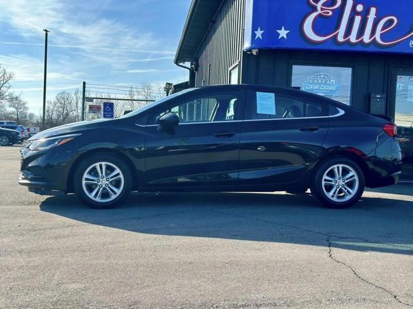 2017 BLACK CHEVROLET CRUZE (1G1BE5SM7H7) with an L4,1.4L(85 CID),DOHC engine, AUTOMATIC transmission, located at 14600 Frazho Road, Warren, MI, 48089, (586) 776-3400, 42.485996, -82.974220 - Photo#7