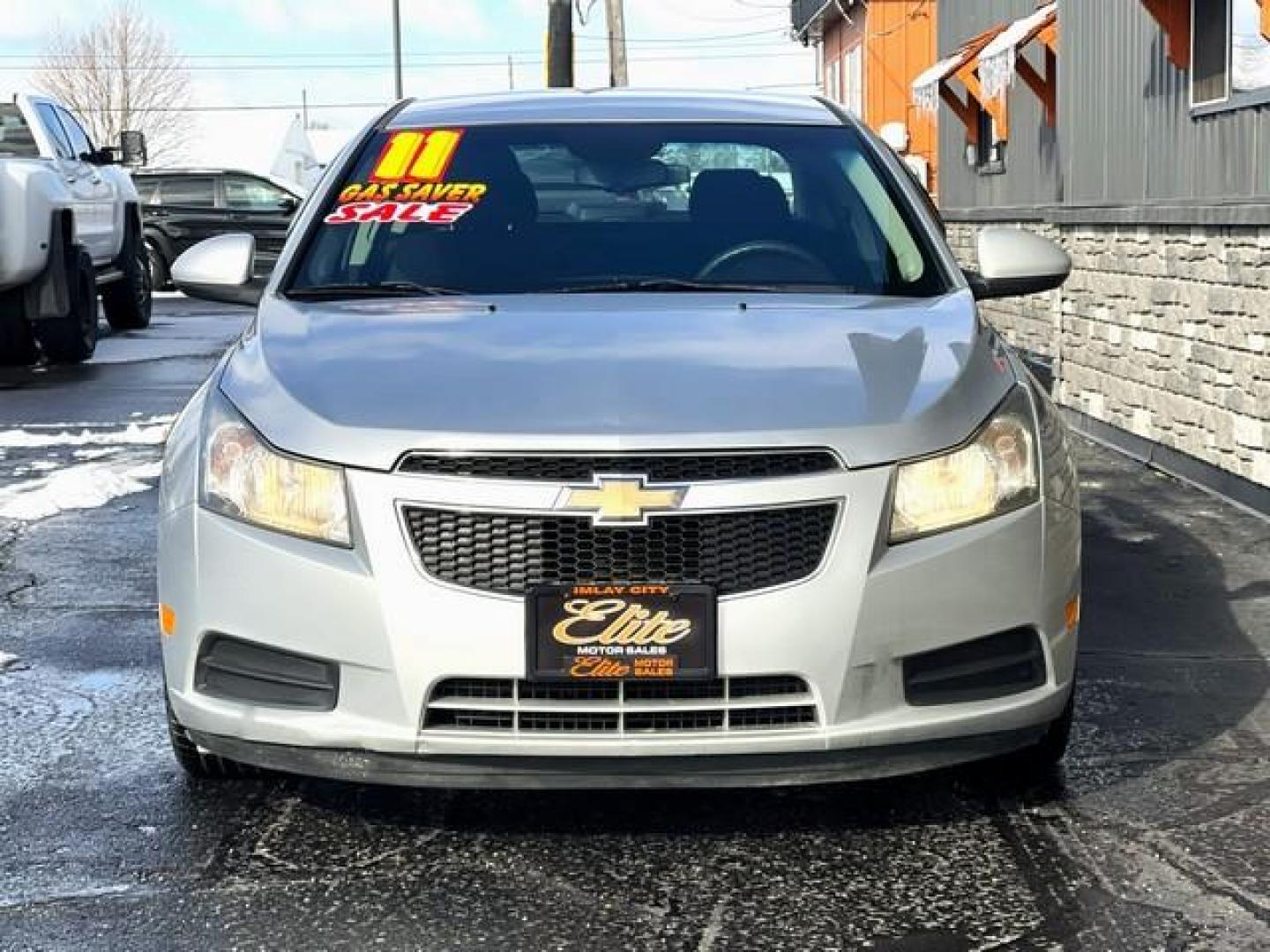 2011 SILVER CHEVROLET CRUZE (1G1PK5S9XB7) with an L4,1.4L(83 CID),DOHC engine, MANUAL transmission, located at 14600 Frazho Road, Warren, MI, 48089, (586) 776-3400, 42.485996, -82.974220 - Photo#2