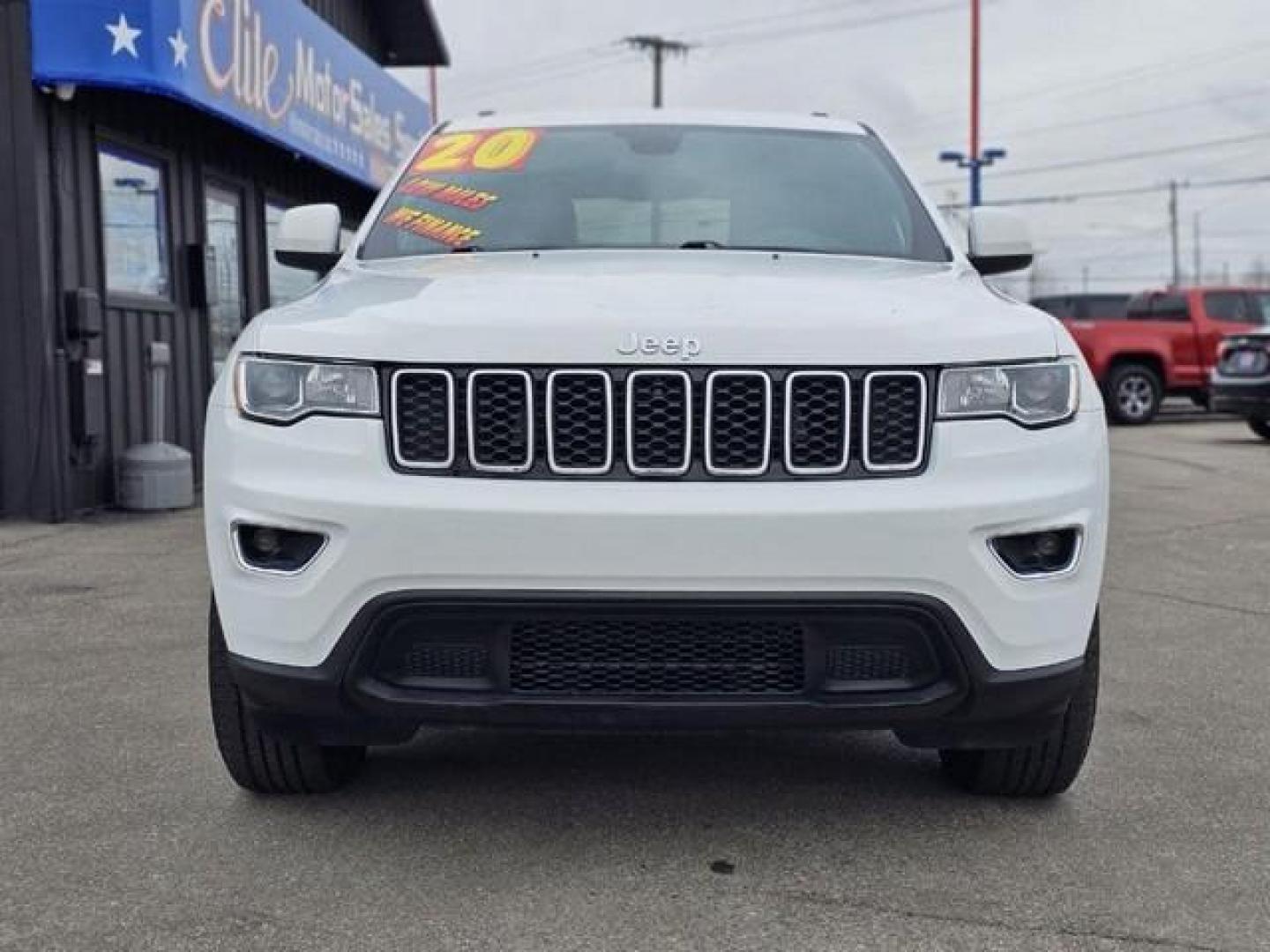 2020 BRIGHT WHITE JEEP GRAND CHEROKEE LAR/ALT (1C4RJFAG8LC) with an V6,3.6L(220 CID),DOHC engine, AUTOMATIC transmission, located at 14600 Frazho Road, Warren, MI, 48089, (586) 776-3400, 42.485996, -82.974220 - Photo#1