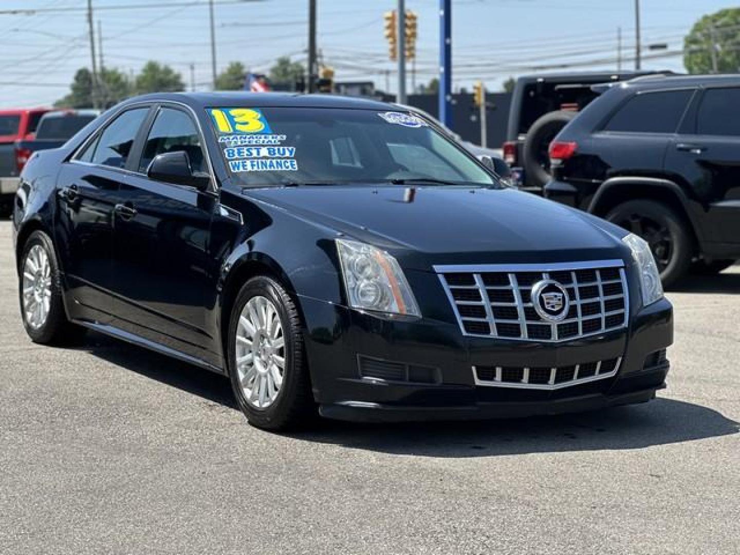 2013 BLACK CADILLAC CTS (1G6DE5E50D0) with an V6,3.0L(182 CID),DOHC engine, AUTOMATIC transmission, located at 14600 Frazho Road, Warren, MI, 48089, (586) 776-3400, 42.485996, -82.974220 - Photo#2