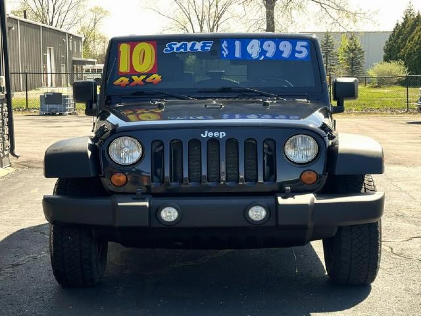 2010 BLACK /BLACK JEEP WRANGLER (1J4BA3H18AL) with an V6,3.8L(231 CID),OHV engine, AUTOMATIC transmission, located at 14600 Frazho Road, Warren, MI, 48089, (586) 776-3400, 42.485996, -82.974220 - Photo#2