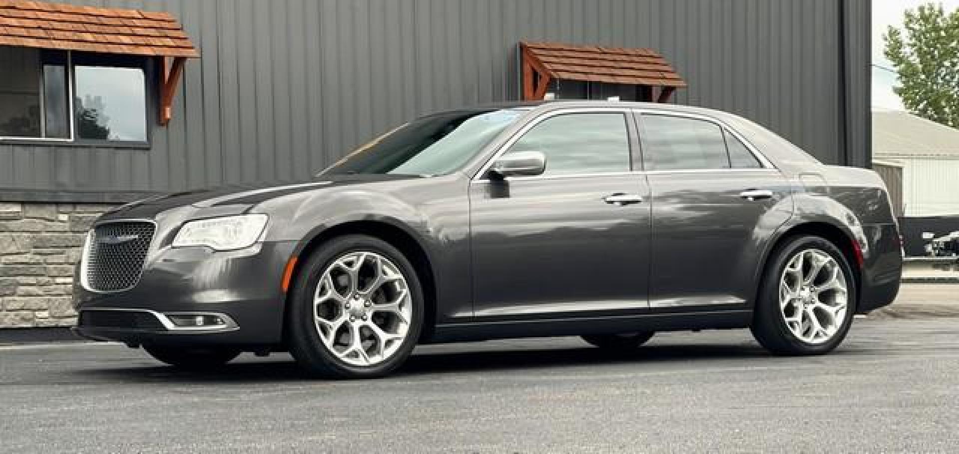 2018 GRANITE CHRYSTAL METALLIC CHRYSLER 300 (2C3CCAPT6JH) with an V8,5.7L(345 CID),OHV engine, AUTOMATIC transmission, located at 14600 Frazho Road, Warren, MI, 48089, (586) 776-3400, 42.485996, -82.974220 - Photo#1