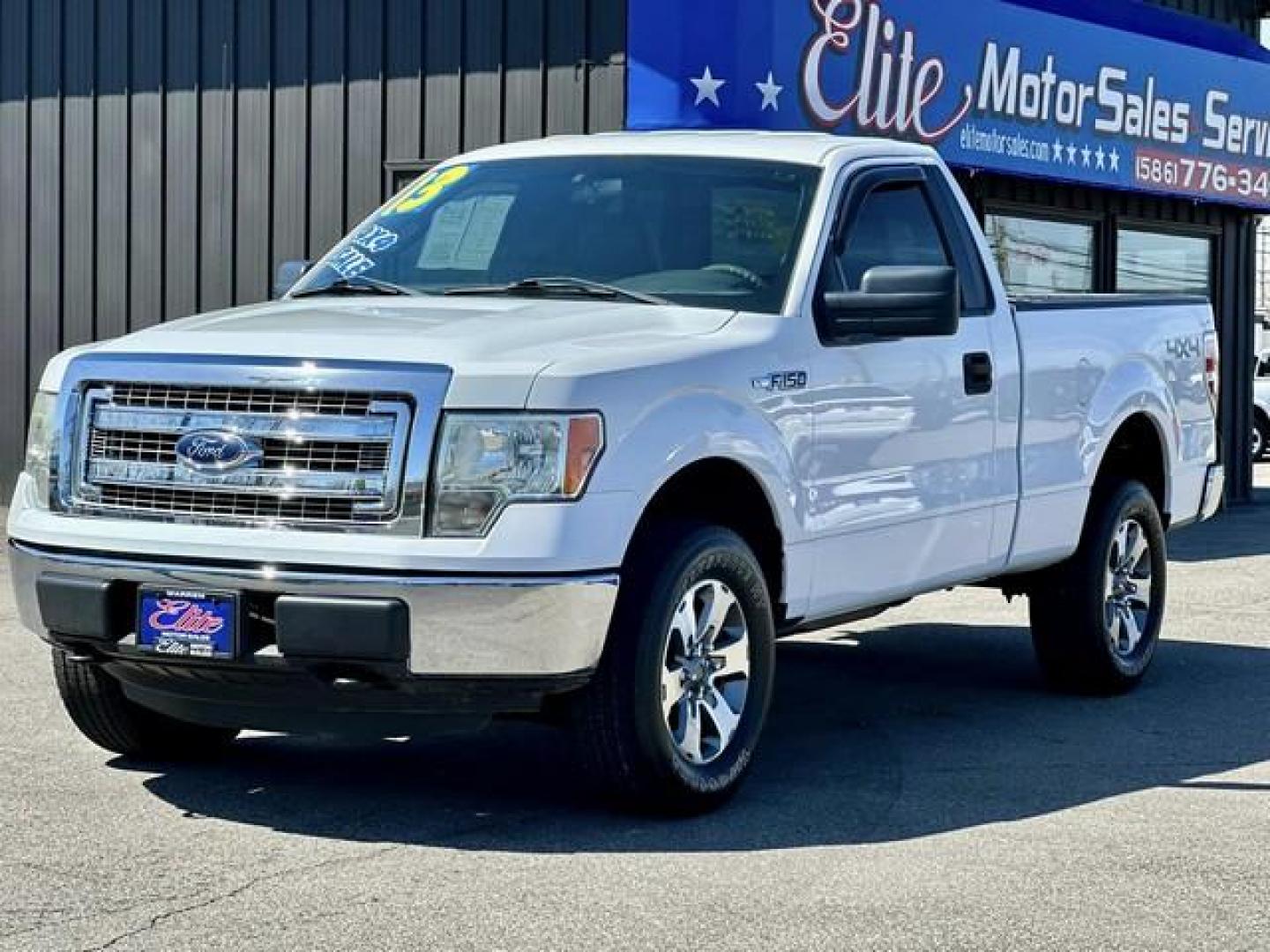 2013 WHITE FORD F-150 (1FTMF1EM0DF) with an V6,3.7L(227 CID),DOHC engine, AUTOMATIC transmission, located at 14600 Frazho Road, Warren, MI, 48089, (586) 776-3400, 42.485996, -82.974220 - Photo#0