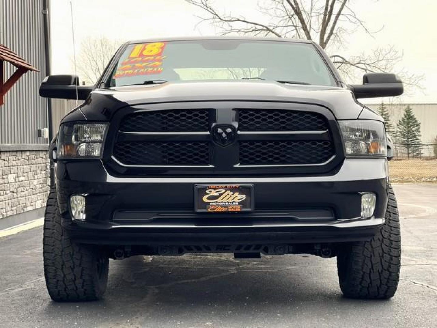 2018 BLACK RAM 1500 (1C6RR7KT6JS) with an V8,5.7L(345 CID),OHV engine, AUTOMATIC transmission, located at 14600 Frazho Road, Warren, MI, 48089, (586) 776-3400, 42.485996, -82.974220 - Photo#3