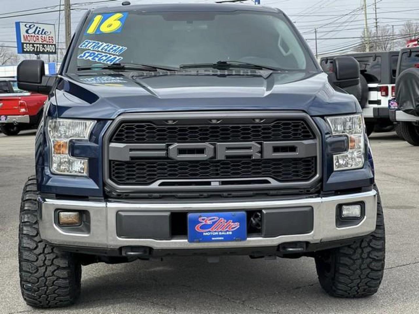 2016 BLUE FORD F-150 (1FTEW1EF9GF) with an V8,5.0L(302 CID),DOHC engine, AUTOMATIC transmission, located at 14600 Frazho Road, Warren, MI, 48089, (586) 776-3400, 42.485996, -82.974220 - Photo#1