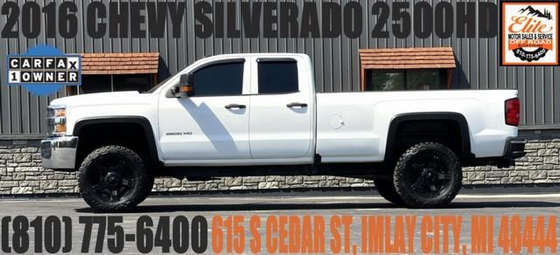 2016 WHITE CHEVROLET SILVERADO 2500 HD (1GC2KUEG5GZ) with an V8,6.0L(364 CID),OHV engine, AUTOMATIC transmission, located at 14600 Frazho Road, Warren, MI, 48089, (586) 776-3400, 42.485996, -82.974220 - Photo#0