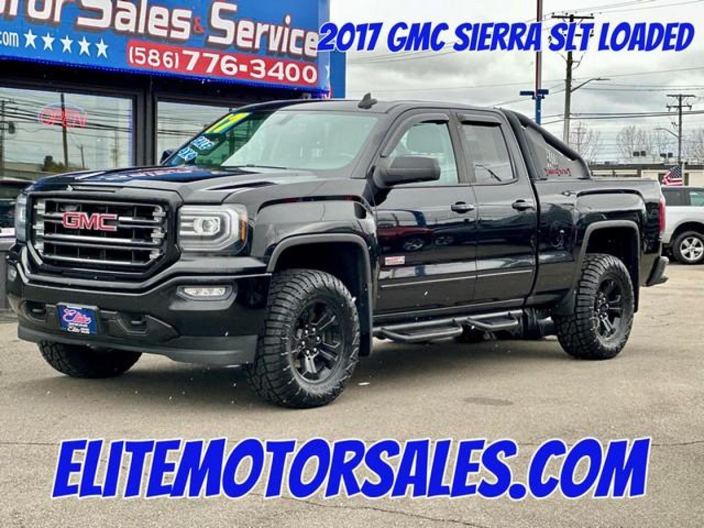 2017 BLACK GMC SIERRA 1500 (1GTV2NEC0HZ) with an V8,5.3L(325 CID),OHV engine, AUTOMATIC transmission, located at 14600 Frazho Road, Warren, MI, 48089, (586) 776-3400, 42.485996, -82.974220 - Photo#0