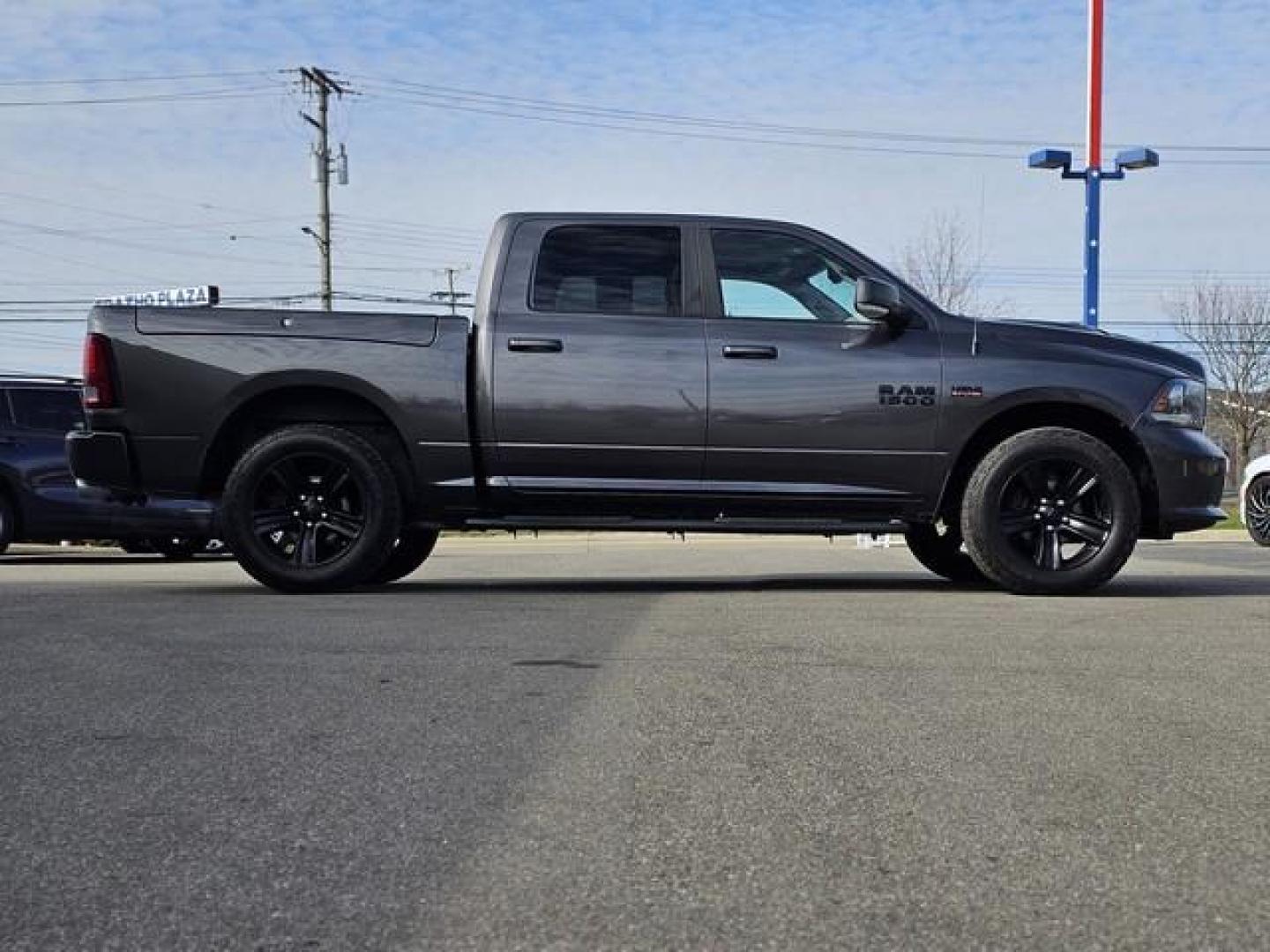 2018 GRAY RAM 1500 (1C6RR7MT4JS) with an V8,5.7L(345 CID),OHV engine, AUTOMATIC transmission, located at 14600 Frazho Road, Warren, MI, 48089, (586) 776-3400, 42.485996, -82.974220 - Photo#3