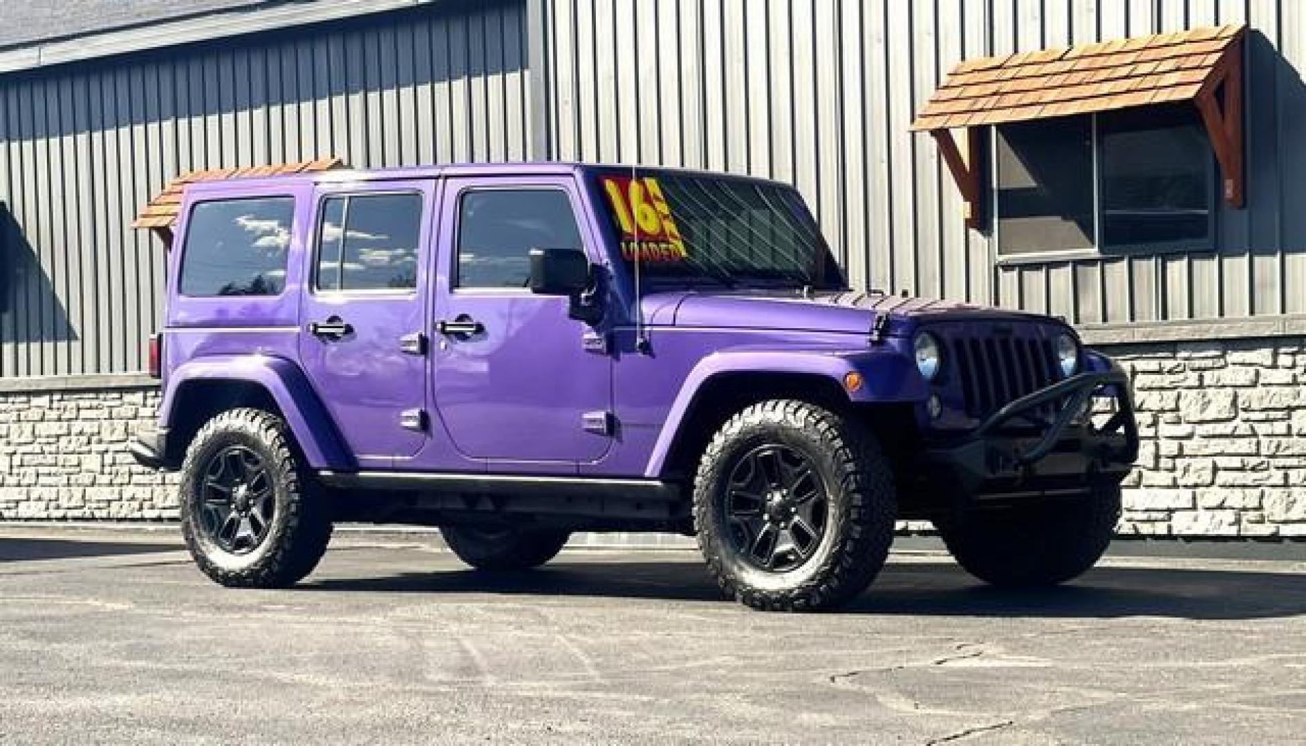 2016 XTREME PURPLE PEARL JEEP WRANGLER (1C4BJWEG4GL) with an V6,3.6L(220 CID),DOHC engine, AUTOMATIC transmission, located at 14600 Frazho Road, Warren, MI, 48089, (586) 776-3400, 42.485996, -82.974220 - Photo#2