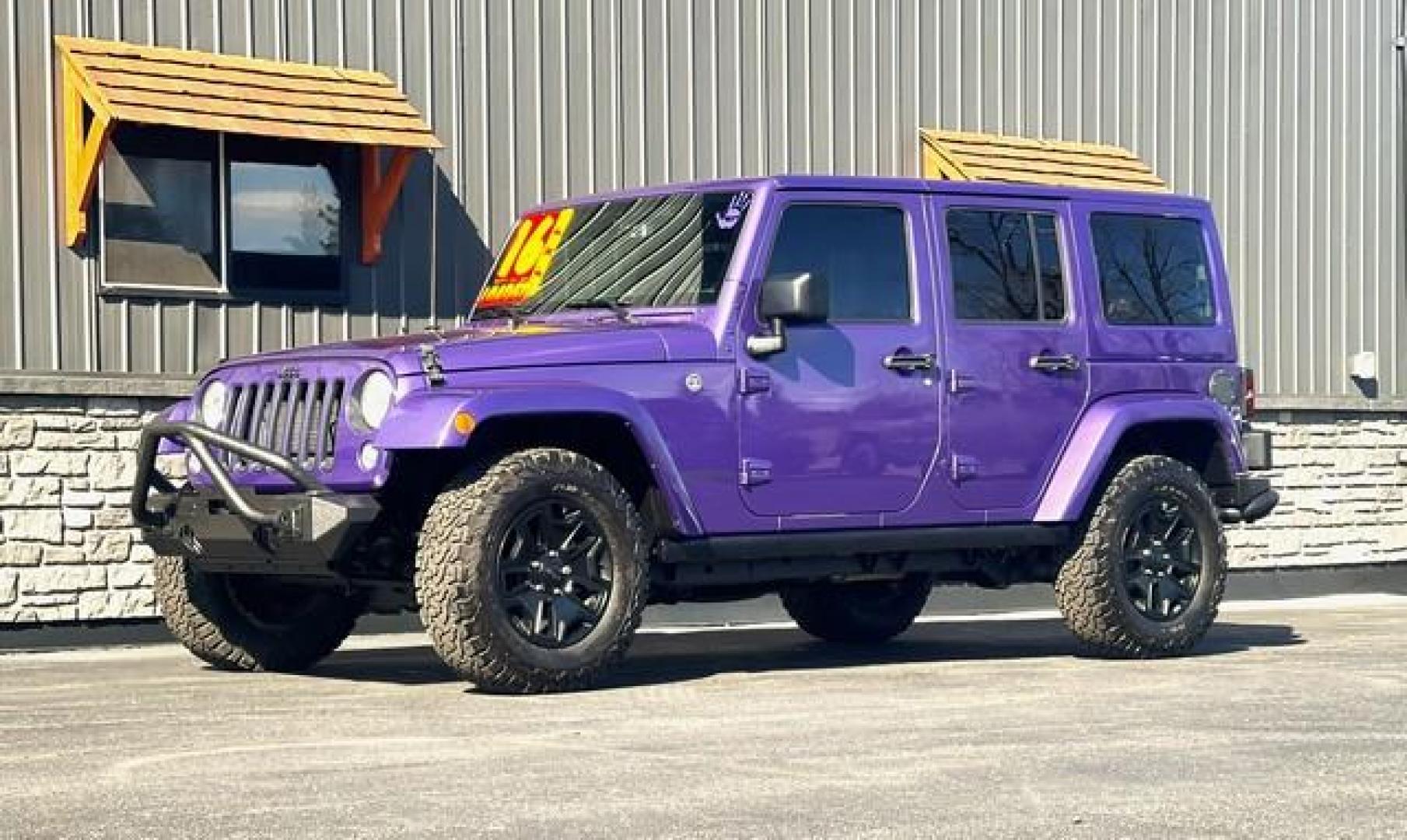 2016 XTREME PURPLE PEARL JEEP WRANGLER (1C4BJWEG4GL) with an V6,3.6L(220 CID),DOHC engine, AUTOMATIC transmission, located at 14600 Frazho Road, Warren, MI, 48089, (586) 776-3400, 42.485996, -82.974220 - Photo#4