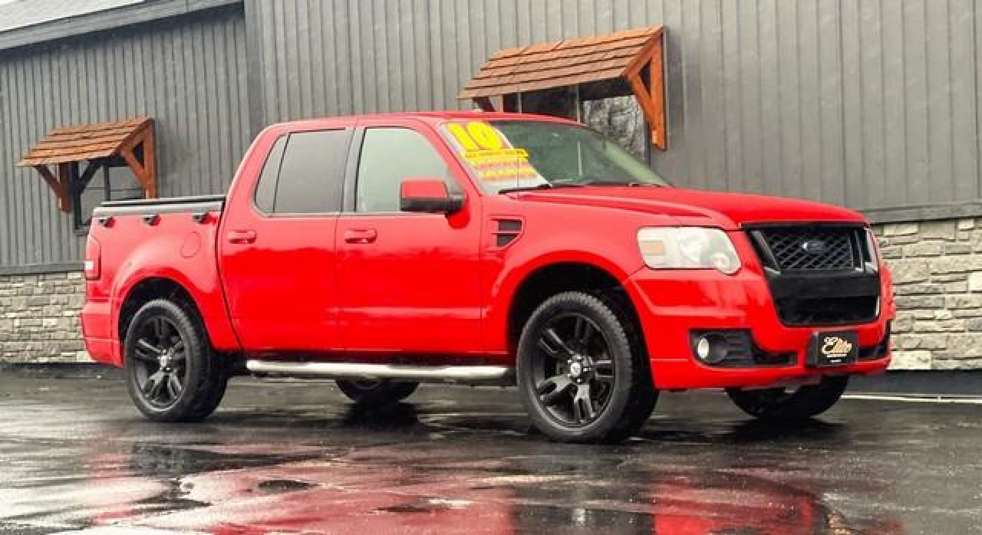 2010 RED FORD EXPLORER SPORT TRAC (1FMEU2D89AU) with an V8,4.6L(281 CID),SOHC engine, AUTOMATIC transmission, located at 14600 Frazho Road, Warren, MI, 48089, (586) 776-3400, 42.485996, -82.974220 - Photo#4