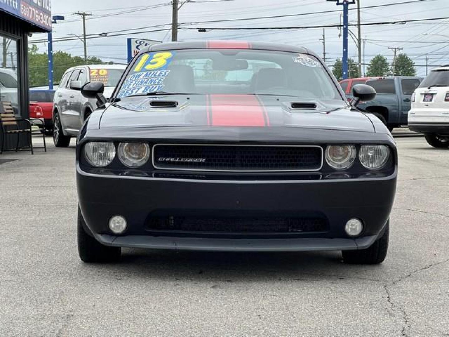 2013 BLACK DODGE CHALLENGER (2C3CDYAG6DH) with an V6,3.6L(220 CID),DOHC engine, AUTOMATIC transmission, located at 14600 Frazho Road, Warren, MI, 48089, (586) 776-3400, 42.485996, -82.974220 - Photo#1