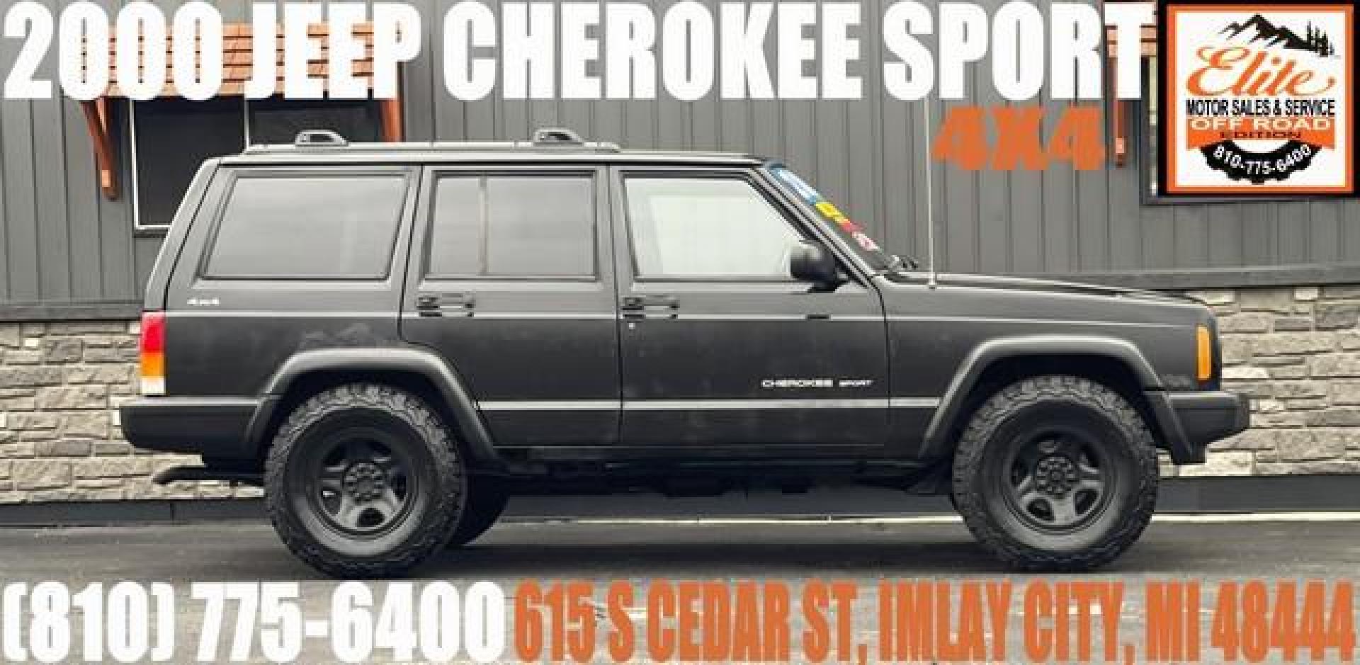 2000 BLACK JEEP CHEROKEE (1J4FF48S3YL) with an L6,4.0L(242 CID), engine, AUTOMATIC transmission, located at 14600 Frazho Road, Warren, MI, 48089, (586) 776-3400, 42.485996, -82.974220 - Photo#0