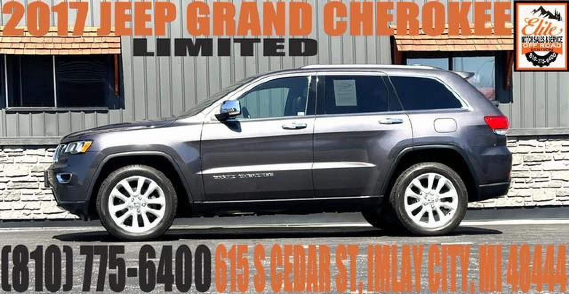 2017 GRAY JEEP GRAND CHEROKEE (1C4RJFBG1HC) with an V6,3.6L(220 CID),DOHC engine, AUTOMATIC transmission, located at 14600 Frazho Road, Warren, MI, 48089, (586) 776-3400, 42.485996, -82.974220 - Photo#0