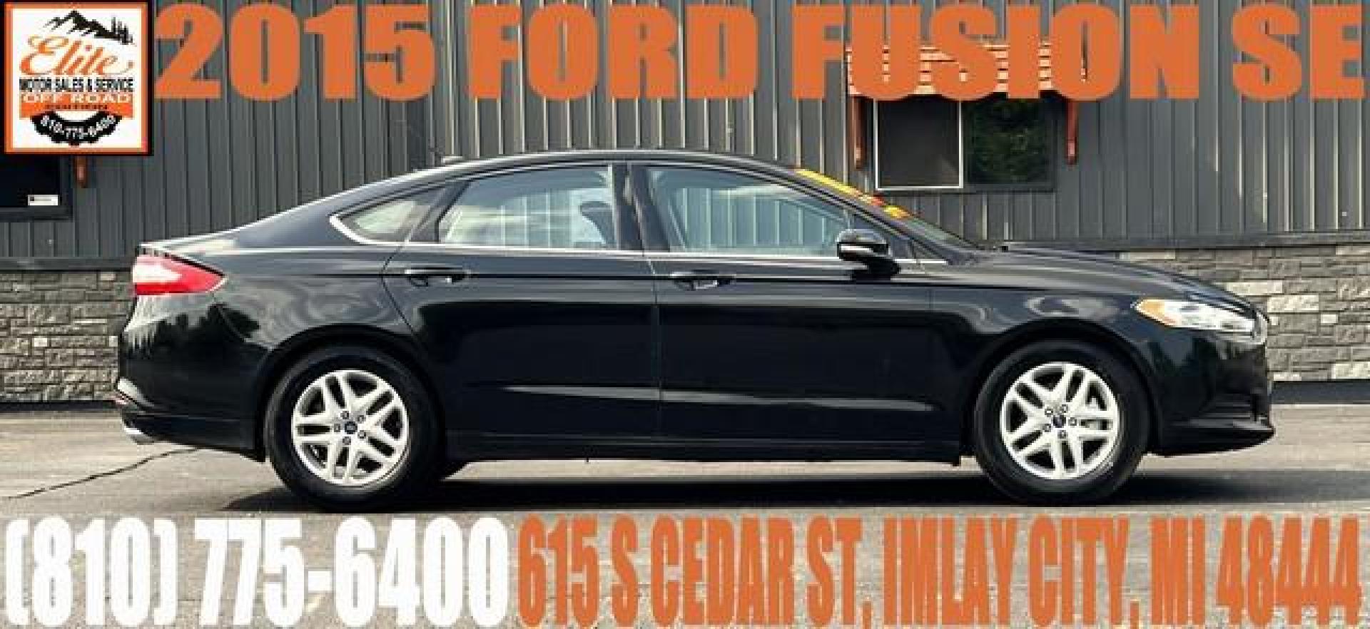 2015 BLACK FORD FUSION (1FA6P0H74F5) with an L4,2.5L(152 CID),DOHC engine, AUTOMATIC transmission, located at 14600 Frazho Road, Warren, MI, 48089, (586) 776-3400, 42.485996, -82.974220 - Photo#0