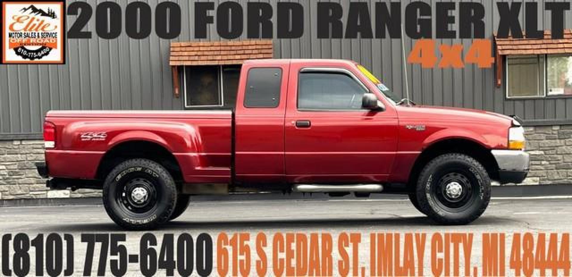 2000 RED FORD RANGER (1FTZR15V7YP) with an V6,3.0L(182 CID),OHV engine, AUTOMATIC transmission, located at 14600 Frazho Road, Warren, MI, 48089, (586) 776-3400, 42.485996, -82.974220 - Photo#0