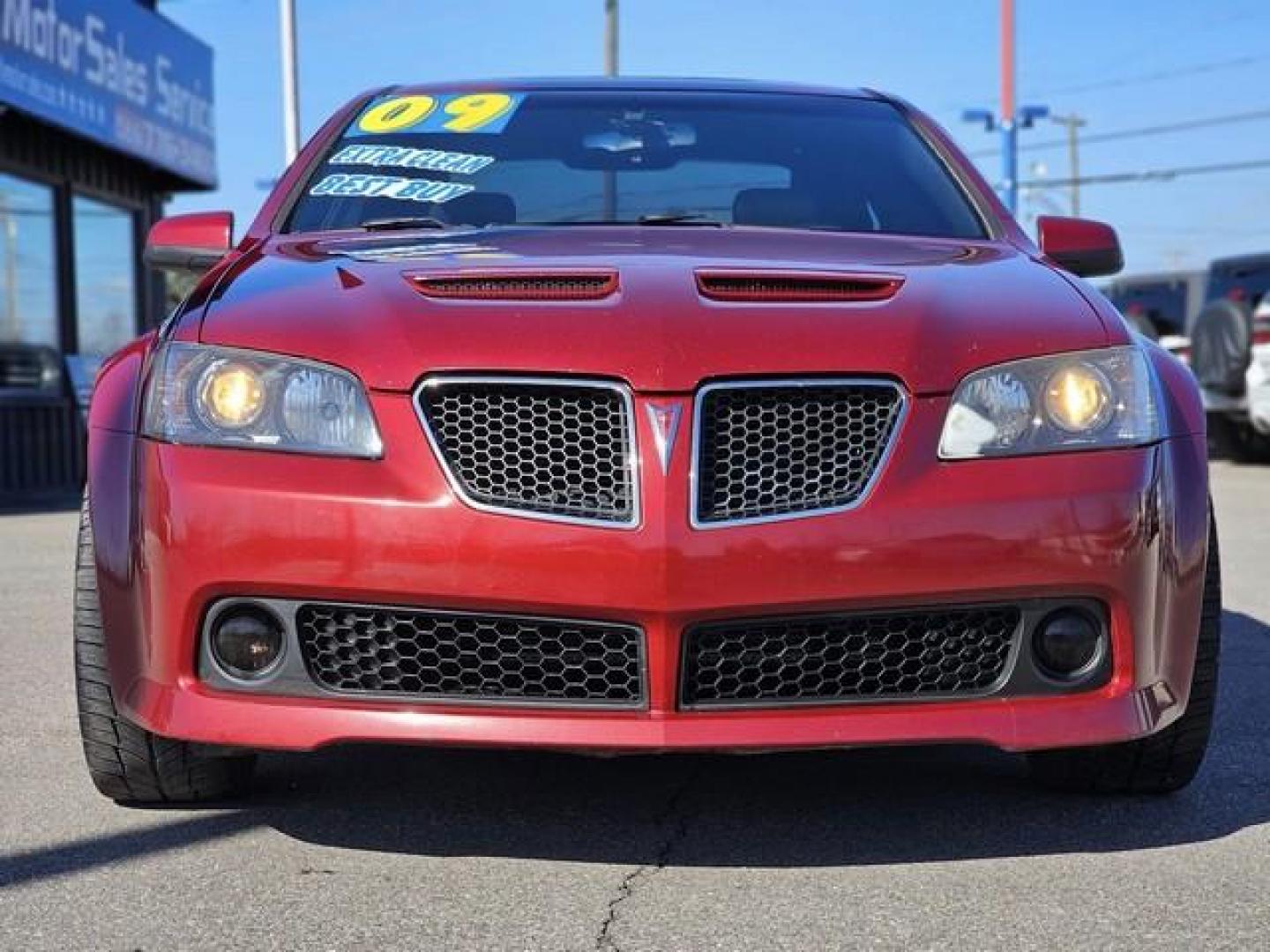 2009 RED PONTIAC G8 (6G2ER57789L) with an V6,3.6L(217 CID),DOHC engine, AUTOMATIC transmission, located at 14600 Frazho Road, Warren, MI, 48089, (586) 776-3400, 42.485996, -82.974220 - Photo#0