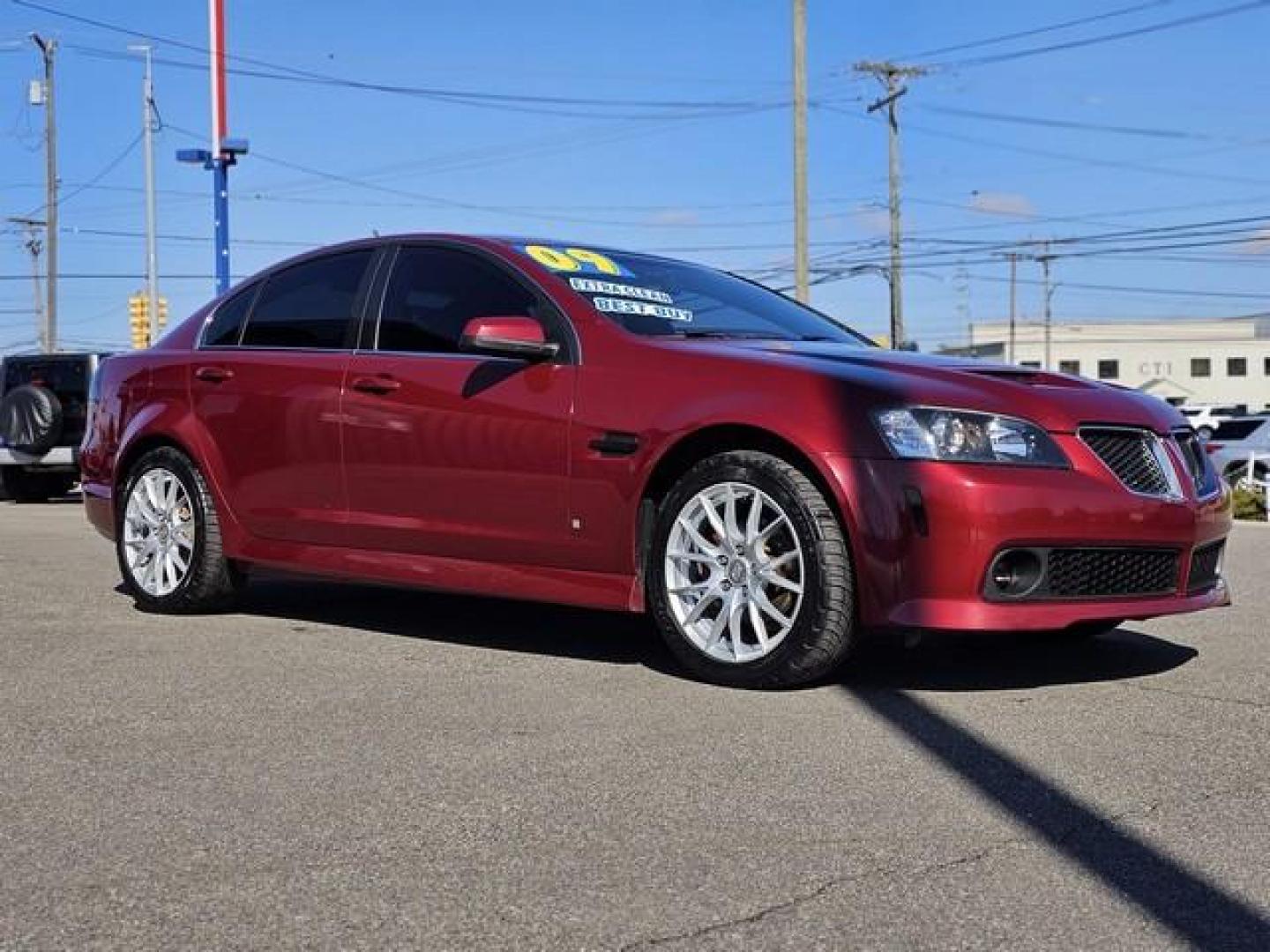 2009 RED PONTIAC G8 (6G2ER57789L) with an V6,3.6L(217 CID),DOHC engine, AUTOMATIC transmission, located at 14600 Frazho Road, Warren, MI, 48089, (586) 776-3400, 42.485996, -82.974220 - Photo#1