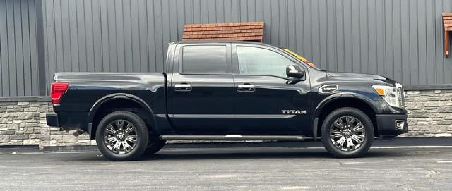 2017 BLACK NISSAN TITAN (1N6AA1E59HN) with an V8,5.6L( CID),DOHC engine, AUTOMATIC transmission, located at 14600 Frazho Road, Warren, MI, 48089, (586) 776-3400, 42.485996, -82.974220 - Photo#3