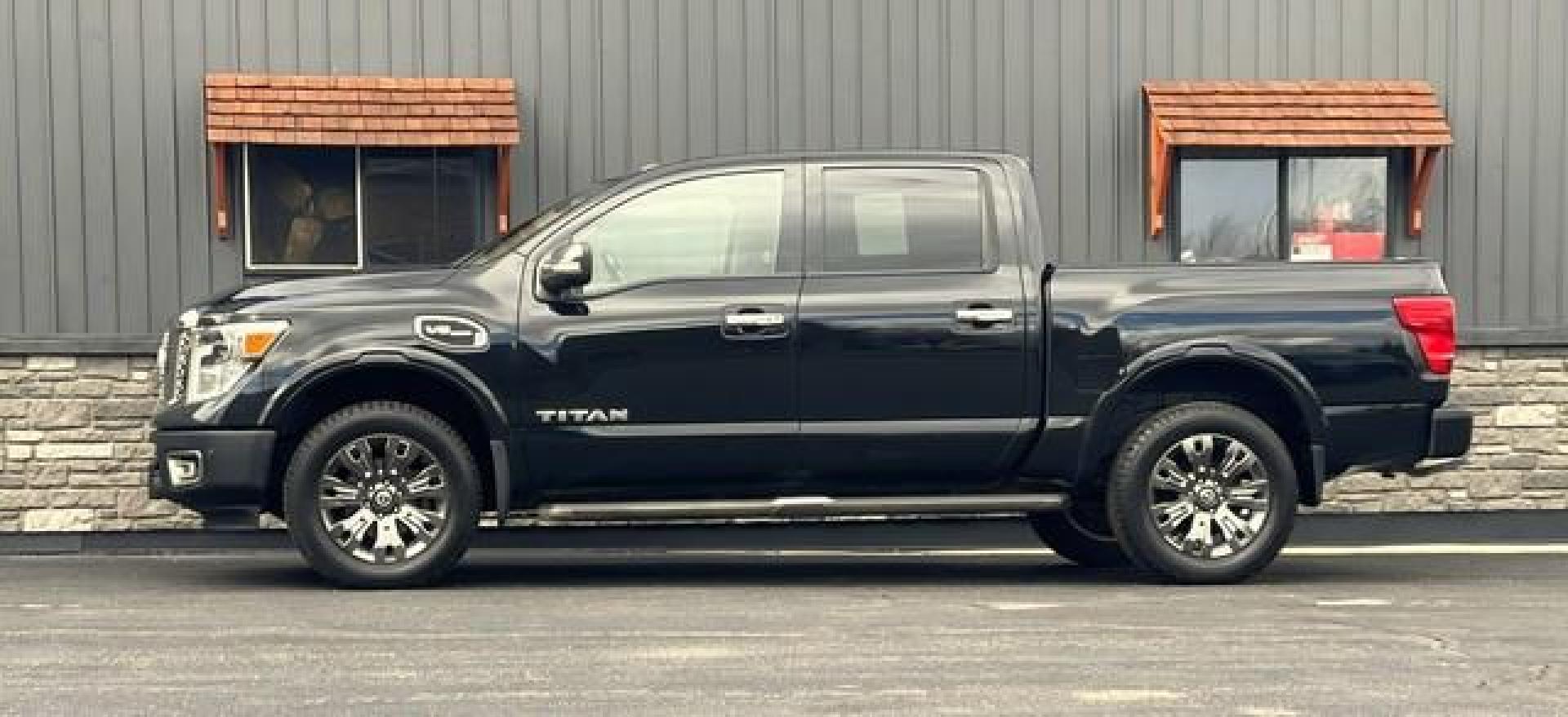 2017 BLACK NISSAN TITAN (1N6AA1E59HN) with an V8,5.6L( CID),DOHC engine, AUTOMATIC transmission, located at 14600 Frazho Road, Warren, MI, 48089, (586) 776-3400, 42.485996, -82.974220 - Photo#5