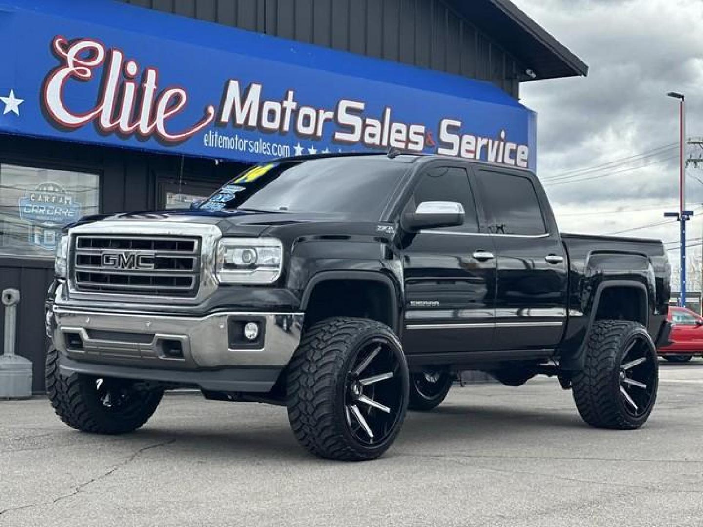 2014 BLACK GMC SIERRA 1500 (3GTU2VEC7EG) with an V8,5.3L(325 CID),OHV engine, AUTOMATIC transmission, located at 14600 Frazho Road, Warren, MI, 48089, (586) 776-3400, 42.485996, -82.974220 - Photo#0