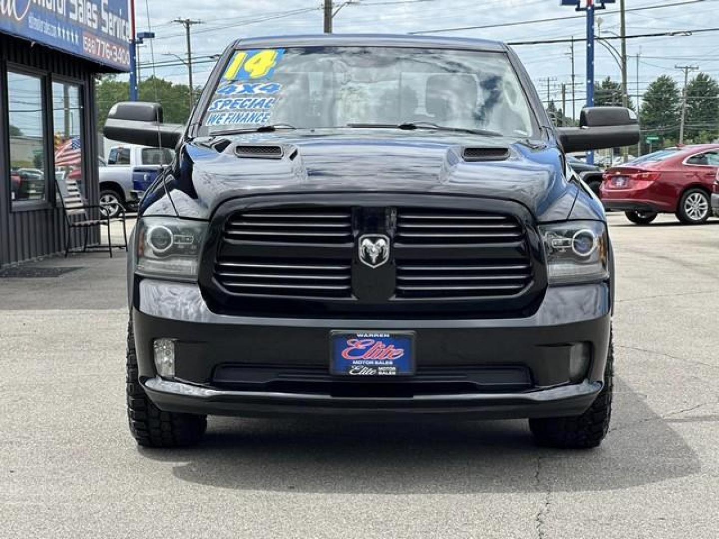 2014 BLACK RAM 1500 (1C6RR7MTXES) with an V8,5.7L(345 CID),OHV engine, AUTOMATIC transmission, located at 14600 Frazho Road, Warren, MI, 48089, (586) 776-3400, 42.485996, -82.974220 - Photo#1