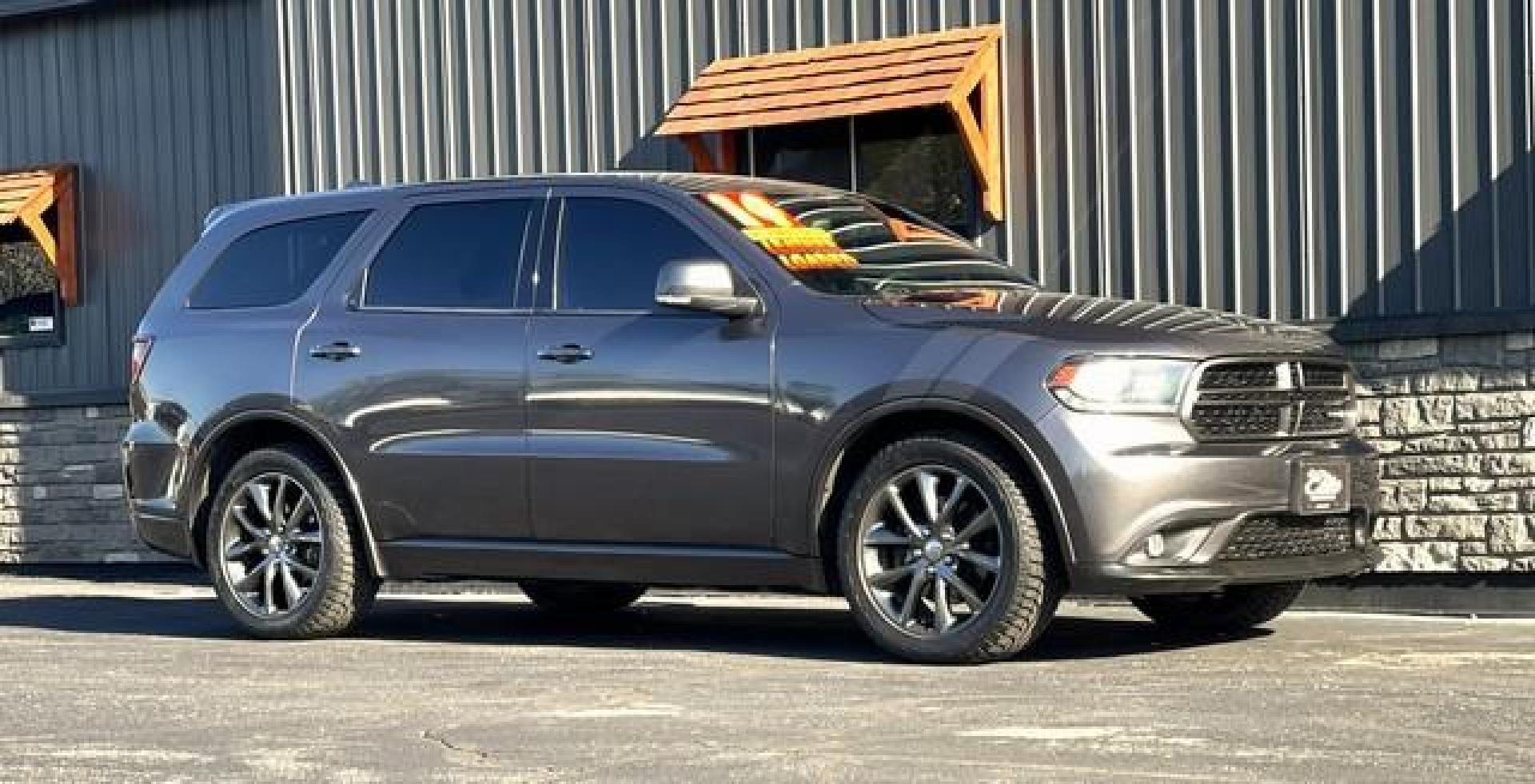 2014 GREY DODGE DURANGO (1C4SDJCT6EC) with an V8,5.7L(345 CID),OHV engine, AUTOMATIC transmission, located at 14600 Frazho Road, Warren, MI, 48089, (586) 776-3400, 42.485996, -82.974220 - Photo#2