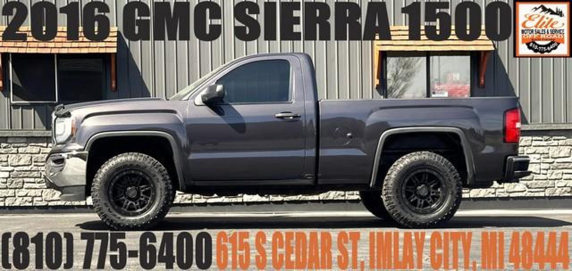 2016 GREY GMC SIERRA 1500 (1GTN2LEC6GZ) with an V8,5.3L(325 CID),OHV engine, AUTOMATIC transmission, located at 14600 Frazho Road, Warren, MI, 48089, (586) 776-3400, 42.485996, -82.974220 - Photo#0